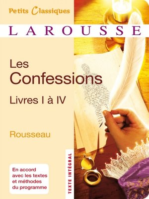 cover image of Les Confessions, livres I à IV